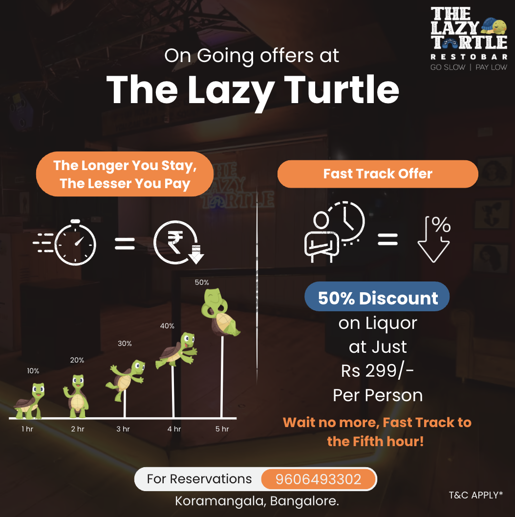 Discover Lazy Relaxation at The Lazy Turtle, Bangalore  